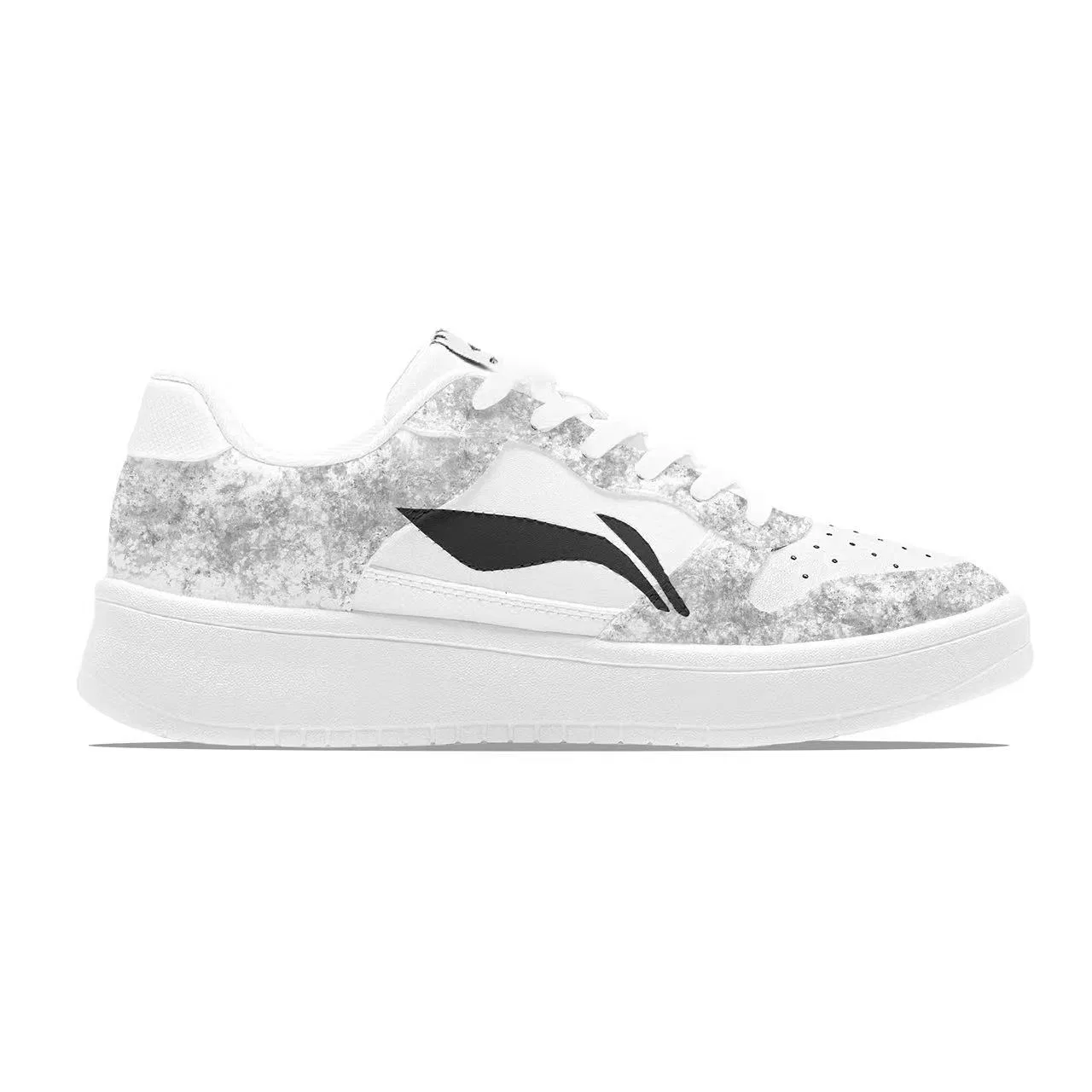 Кроссовки скейтбордические Cloud Tfrost Li-Ning серо-белые — фото 4