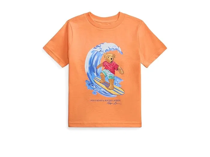 Футболка Polo Bear Cotton Jersey Polo Ralph Lauren Kids, Poppy