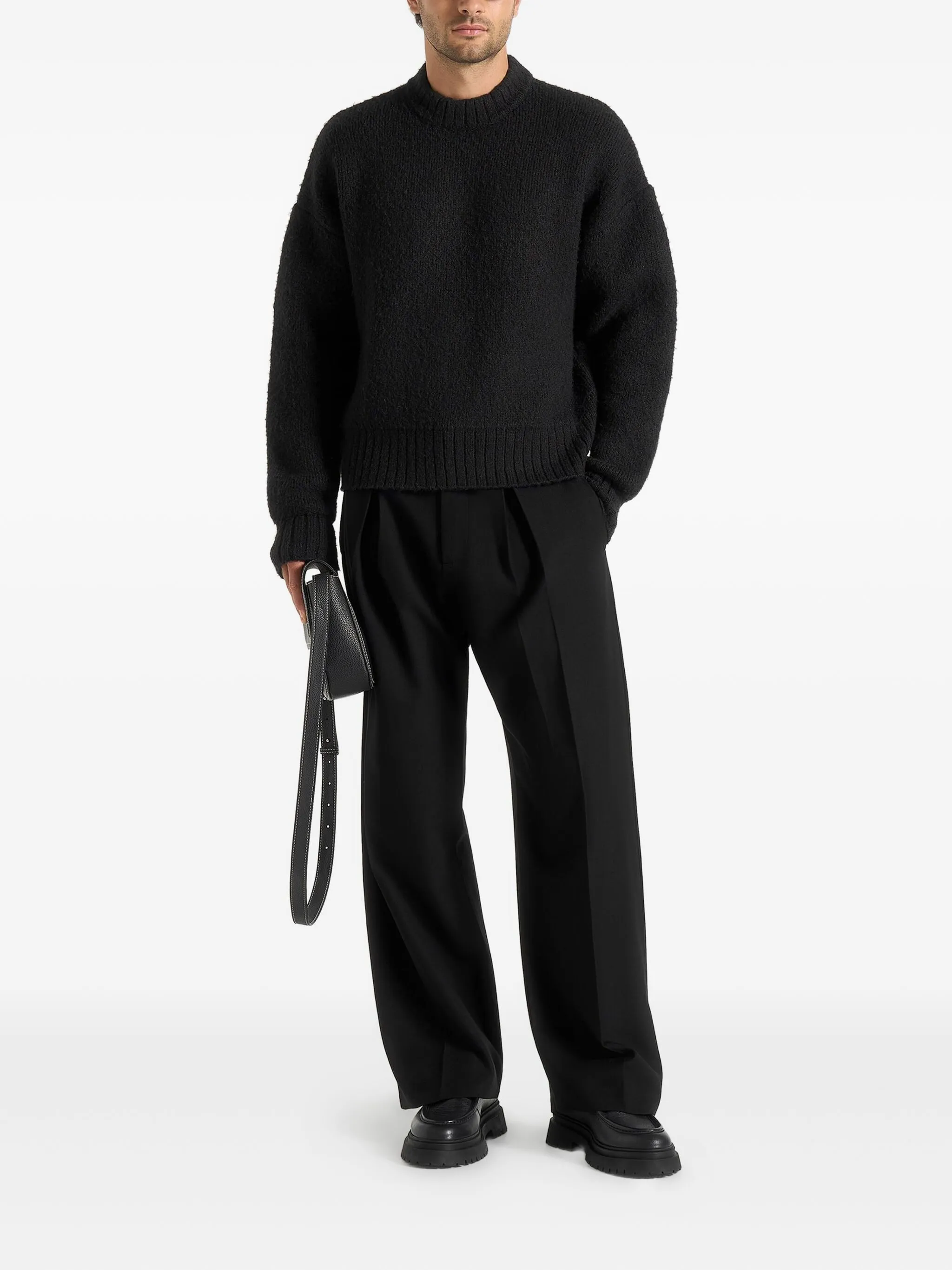 

Свитер Chris с круглым вырезом Manière De Voir, черный