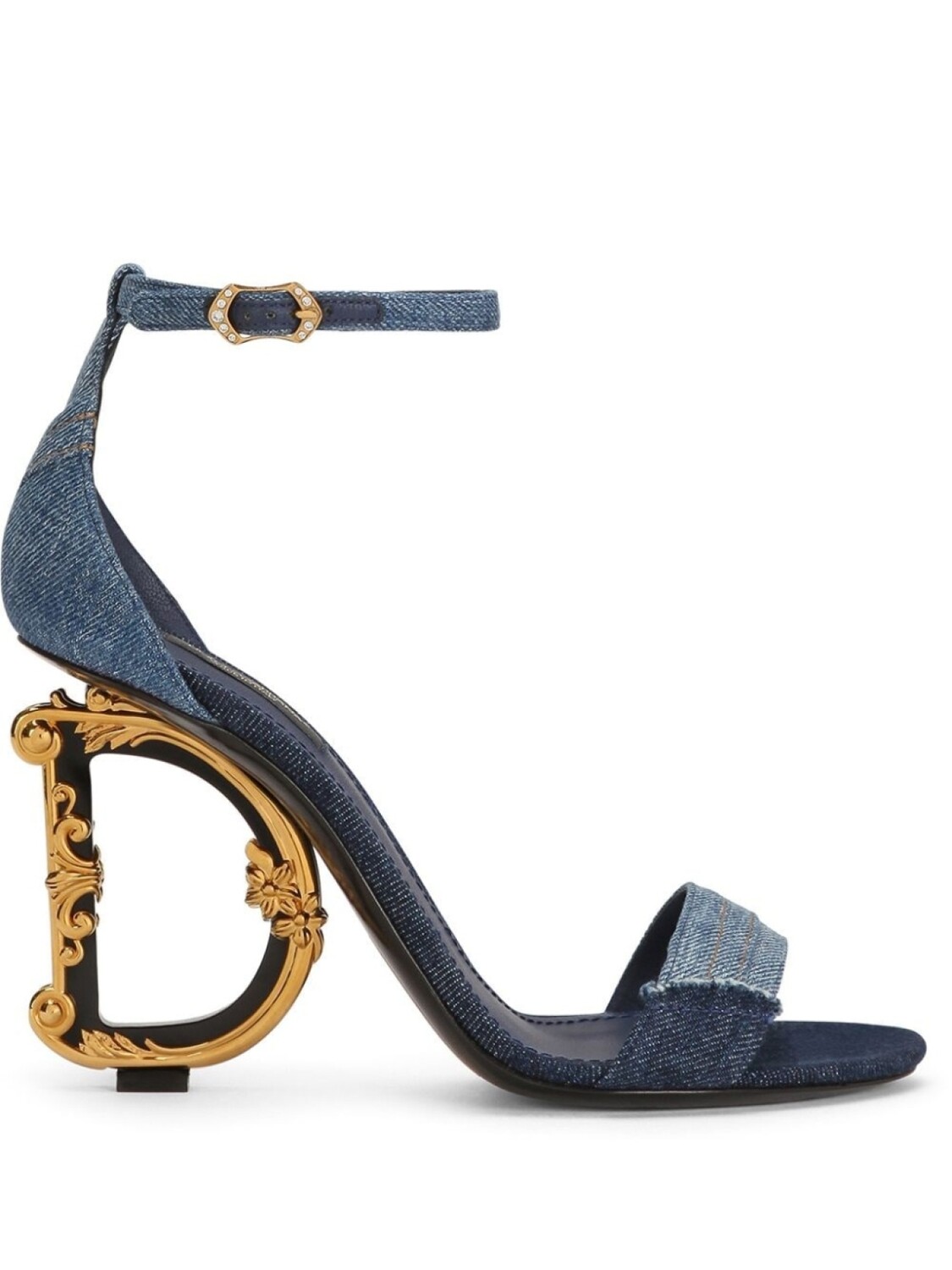 

Dolce & Gabbana босоножки на скульптурном каблуке, синий