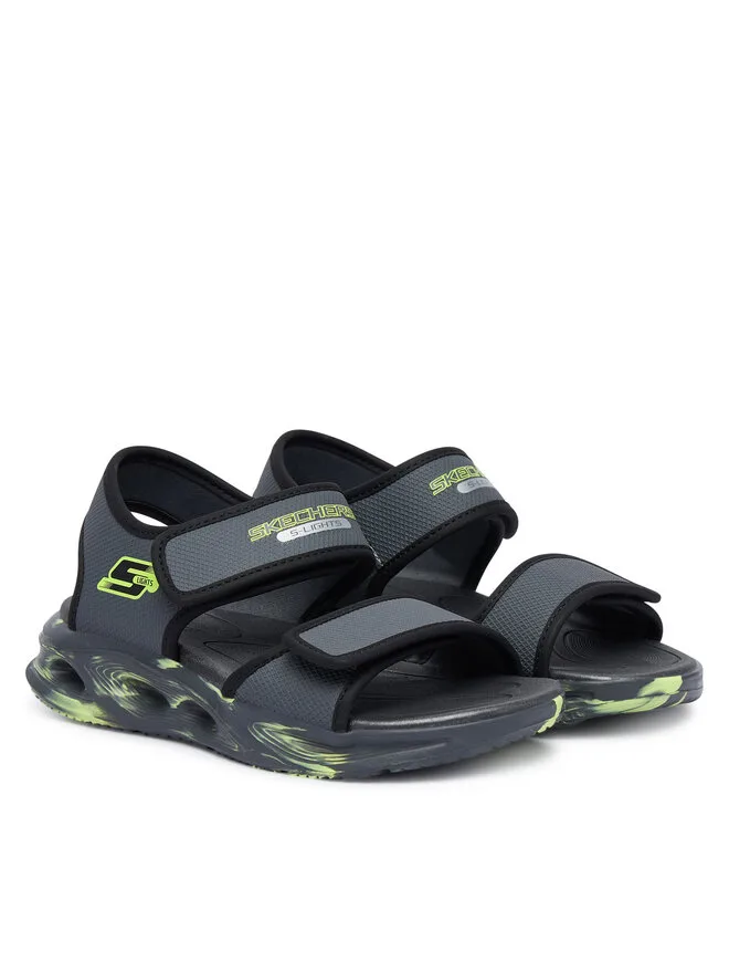 Skechers Сандалии Sola Glow Sandal 407032L/CCBK серые — фото 2