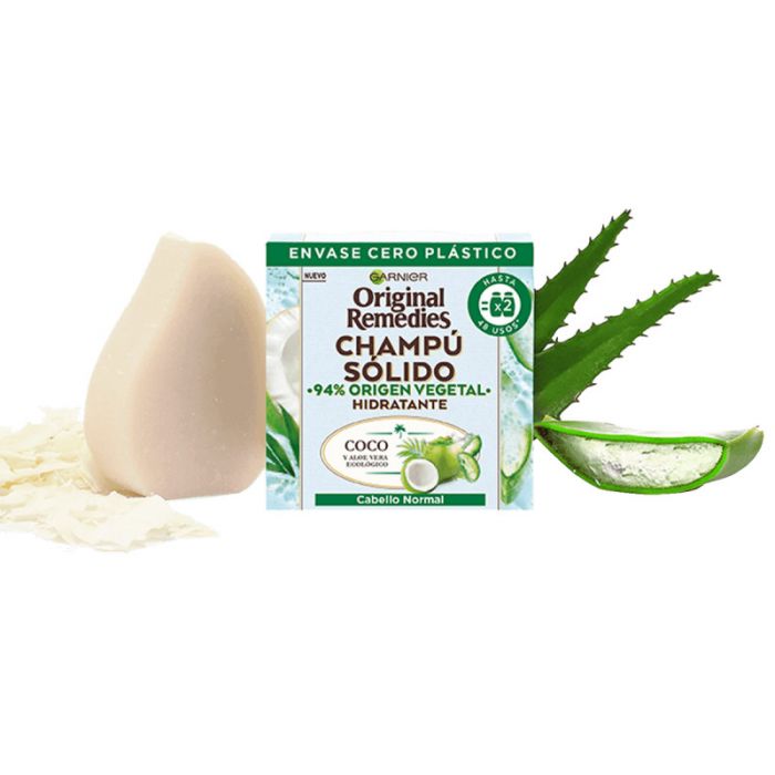 

Шампунь Champú Sólido Coco y Aloe Vera Ecológico Garnier, 60 gr