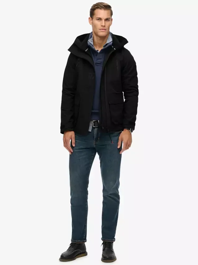 Ветровка с капюшоном и вышивкой, цвет Stealth Black Superdry — фото 2