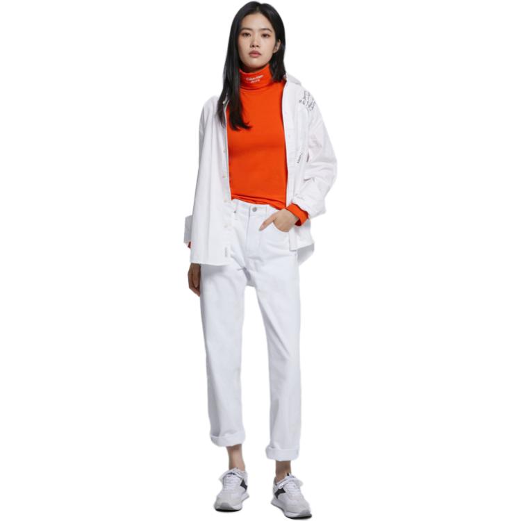 Футболка женская оранжево-красная Calvin Klein — фото 3