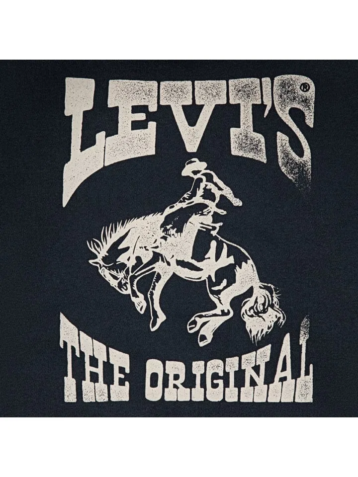 Капюшон из футера, черный, Levi's Kids — фото 4