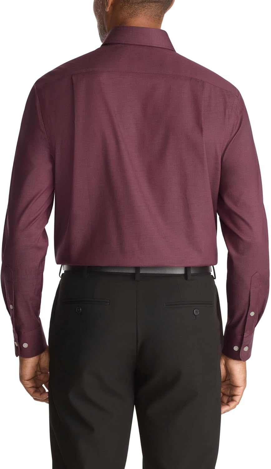 Мужская классическая рубашка Tommy Hilfiger Essentials, темно-бордовый — фото 2