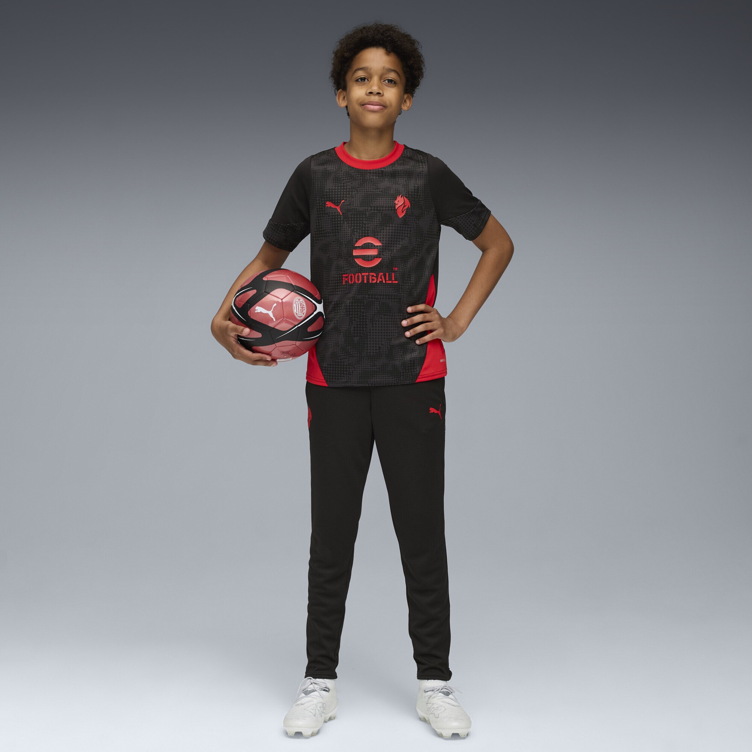 PUMA Шорты для тренировок Regular 'AC Milan' в черном цвете — фото 4