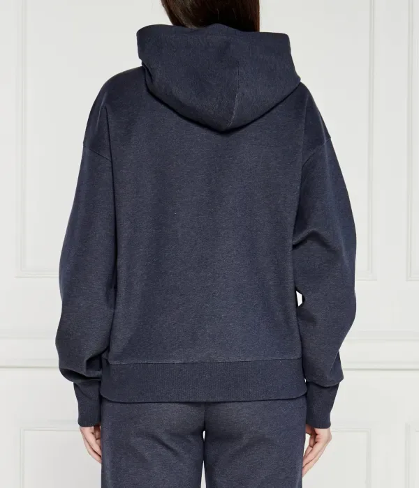 Толстовка Erkunden2 oversize fit Boss, темно-синий — фото 4