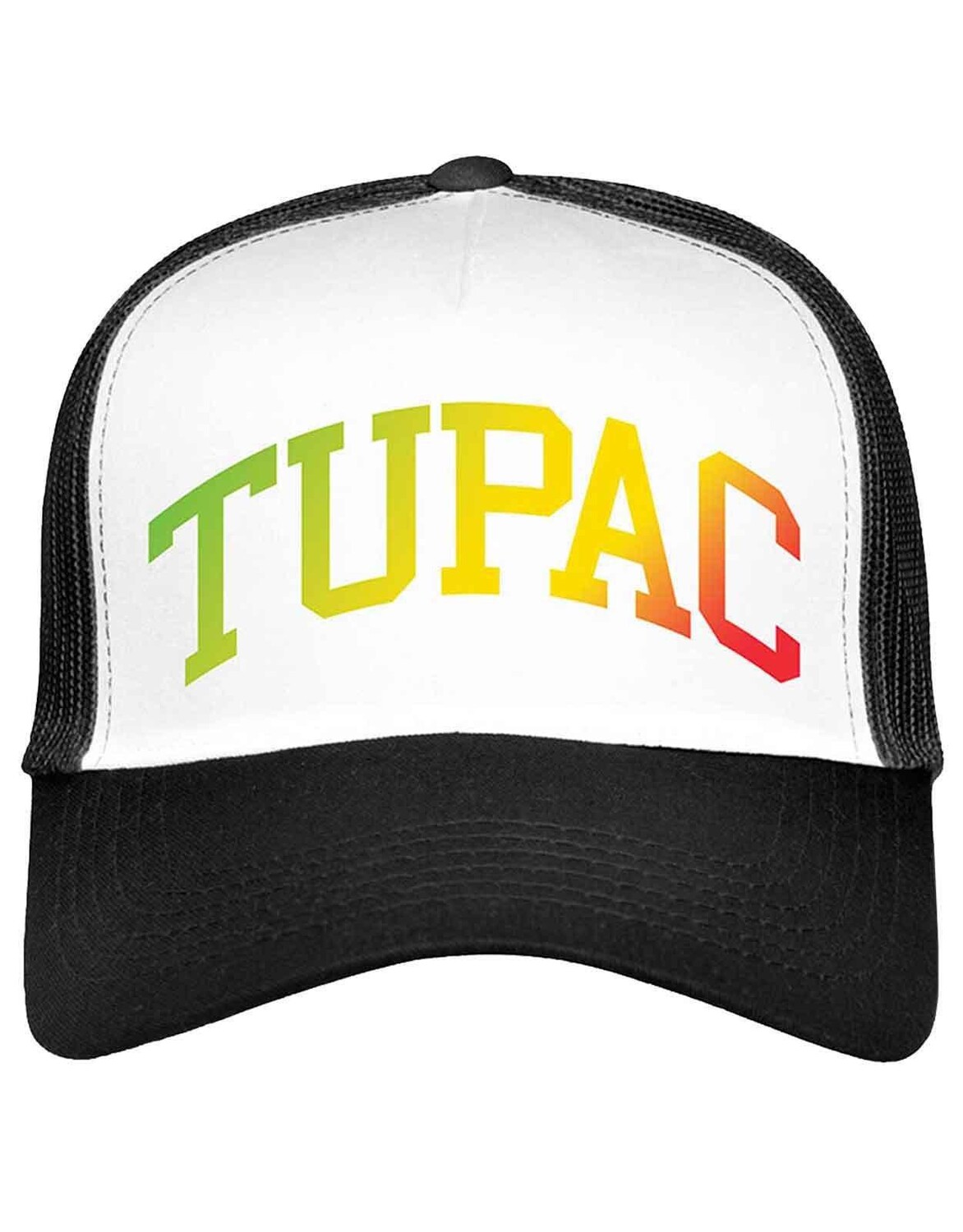 

Бейсбольная кепка Trucker с градиентным логотипом Tupac, черный