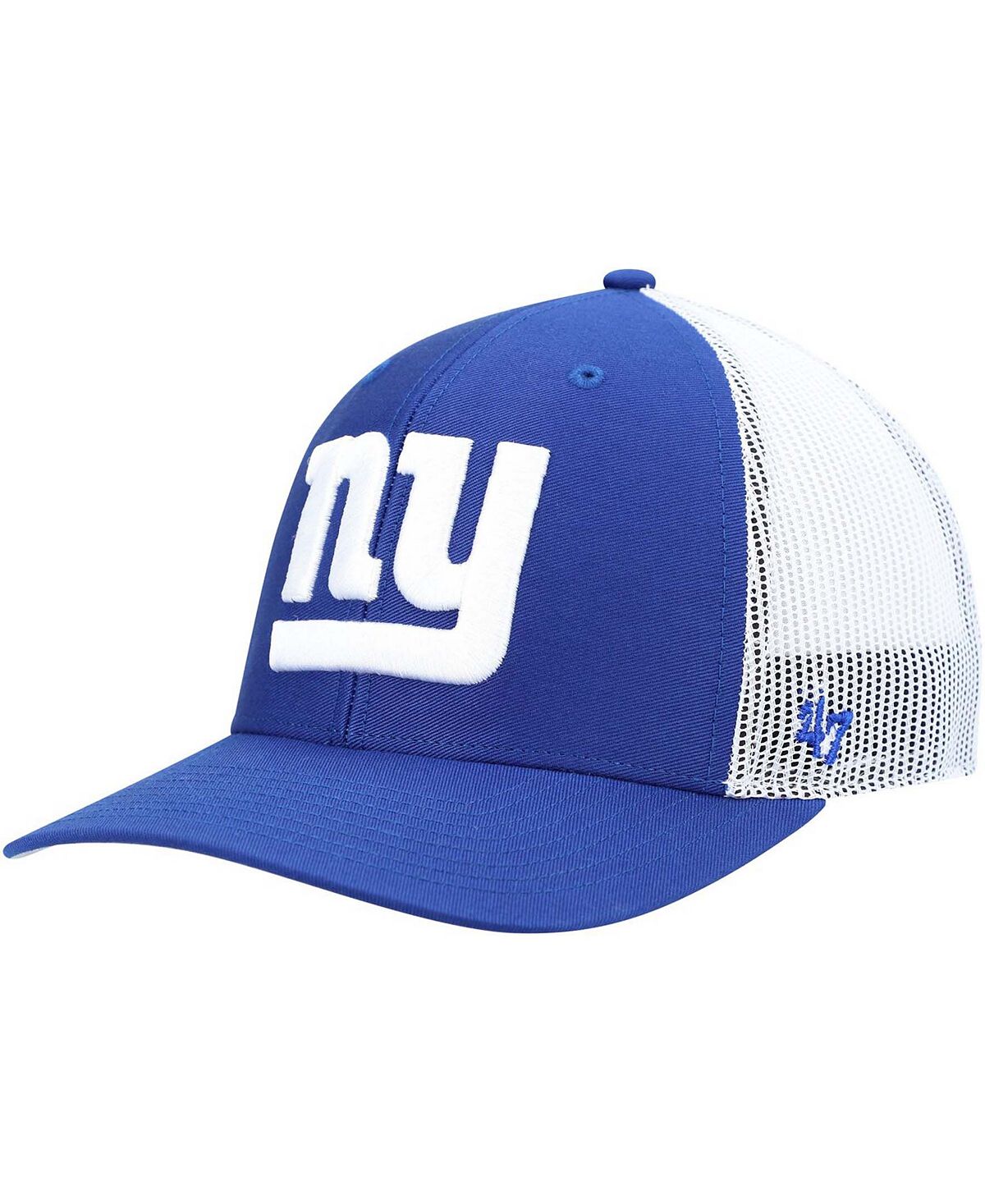 

Мужская белая кепка New York Giants Trucker Snapback Royal, белая '47 Brand