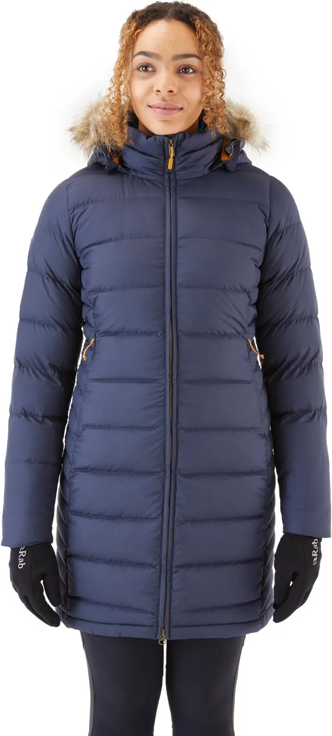 

Женская парка с глубоким капюшоном Rab, Deep Denim