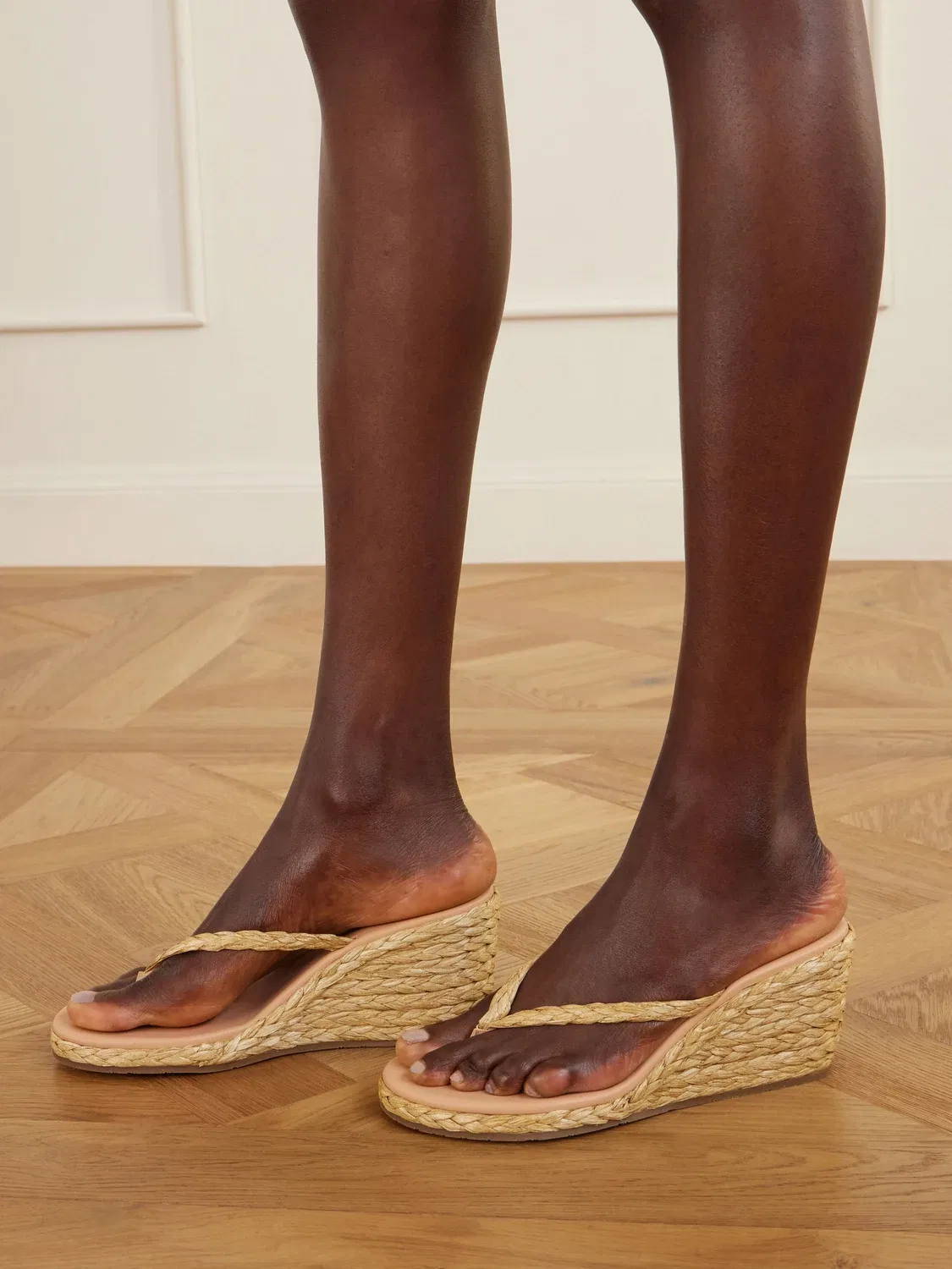 Эфирия плетеные танкетки из рафии Ancient Greek Sandals, бежевый — фото 2