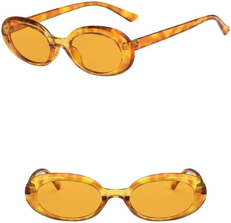 

Солнцезащитные очки LVTFCO Retro Oval Small Frame с маленькой оправой, защита от солнца, персонализированные очки «кошачий глаз», солнцезащитные очки премиум-класса, Yellow Yellow