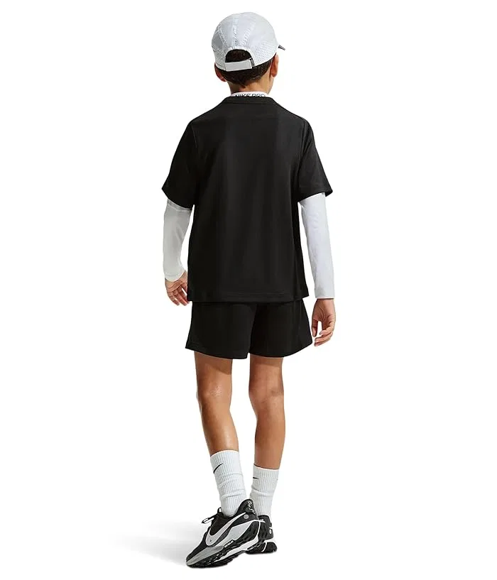 Футболка Dri-FIT Multi Short Sleeve Top Hybrid Nike Kids, Black/White — фото 2