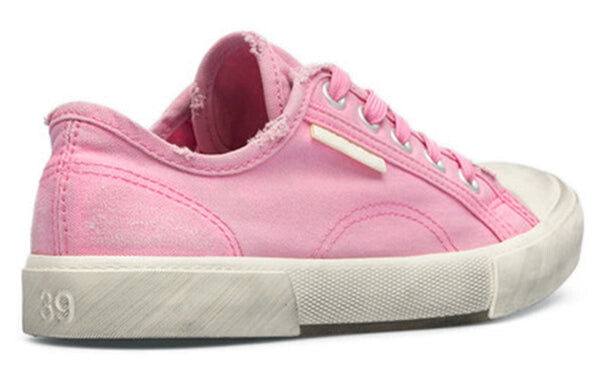Кроссовки paris low top sneakers 'washed pink cotton and white rubber' Balenciaga, розовый — фото 4