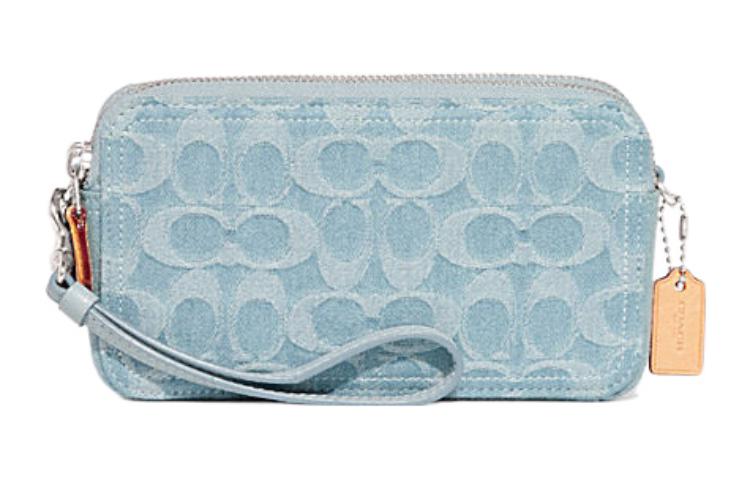 

Сумка через плечо Kira Fabric Camera Bag маленького размера для женщин синий COACH