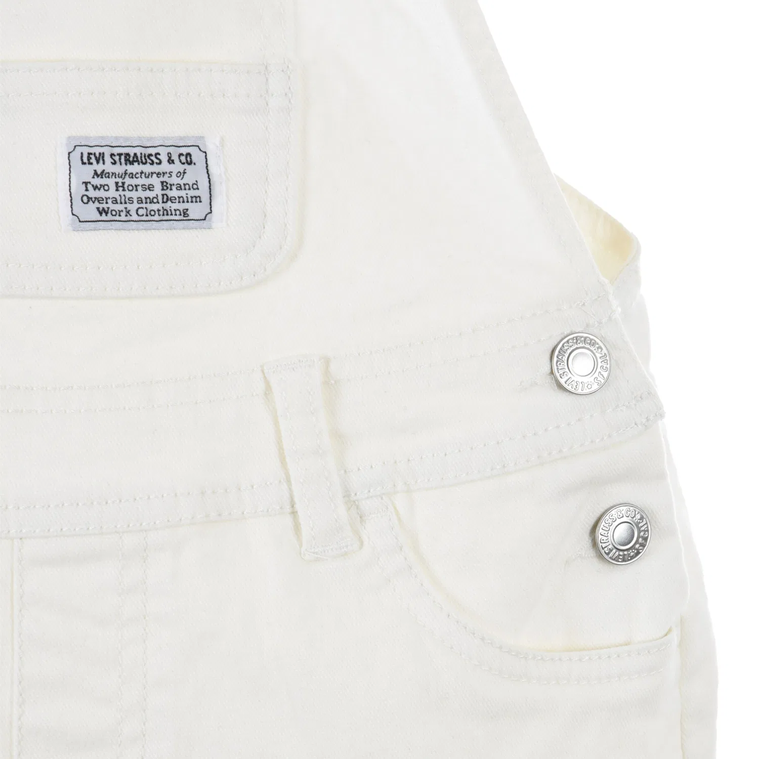Обычный комбинезон 'Классика' Levi'S Kids, White Denim — фото 4