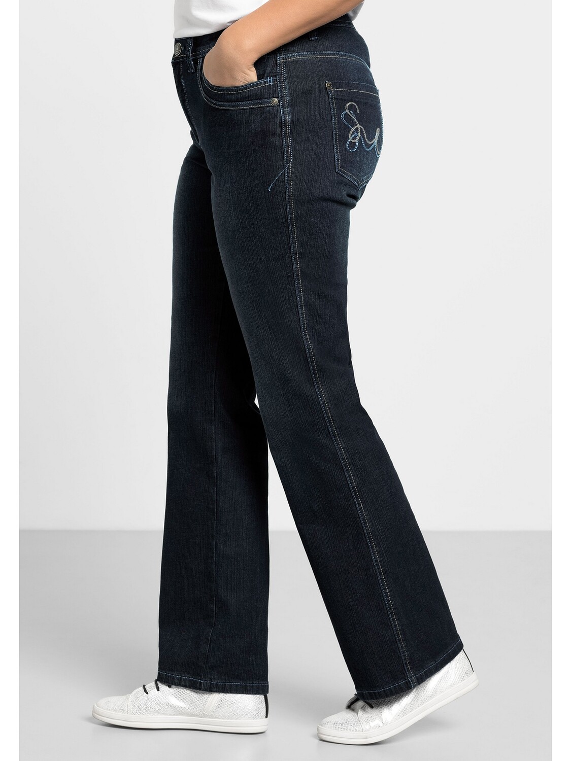 

Джинсы sheego, цвет dark blue Denim