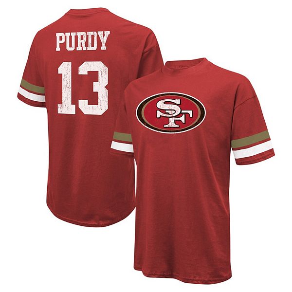 

Мужская футболка brock purdy san francisco 49ers oversize fit Majestic Threads