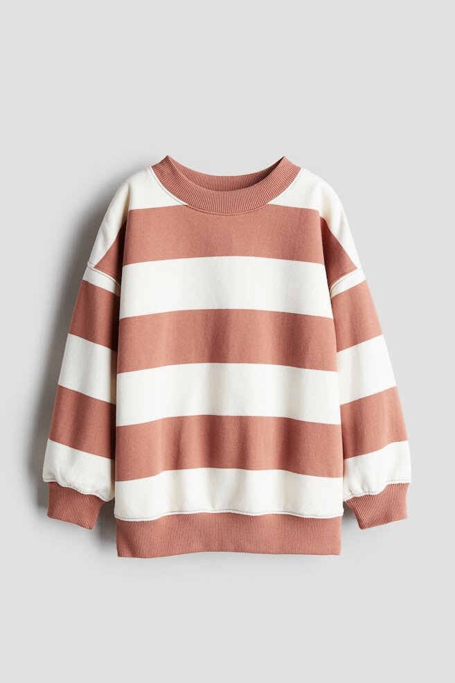 

Толстовка оверсайз с круглым вырезом H&M, коричневый