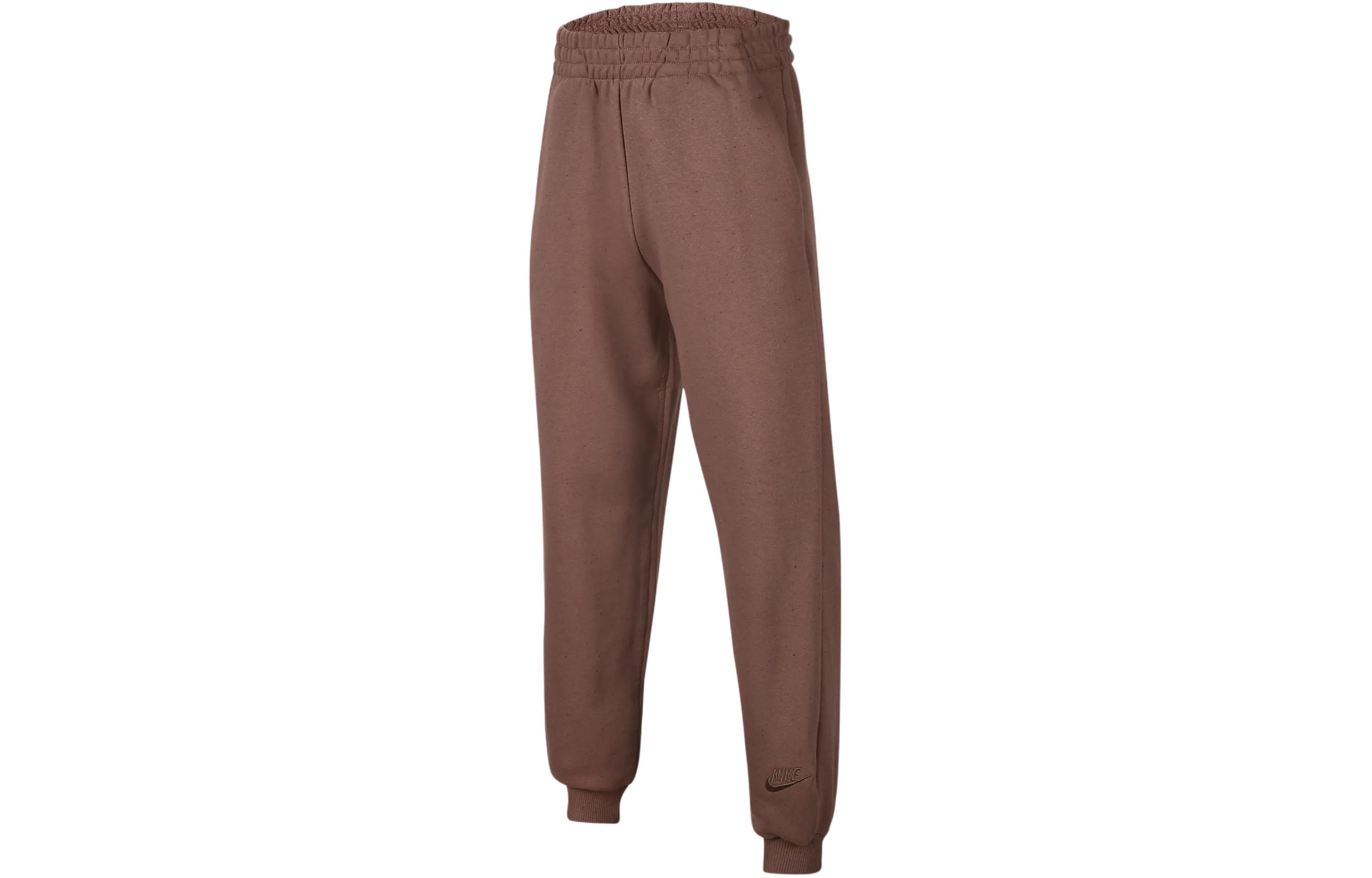 Флисовые спортивные брюки Icon Fleece EasyOn вязаные дымчато-пурпурно-красные детские Nike — фото 2