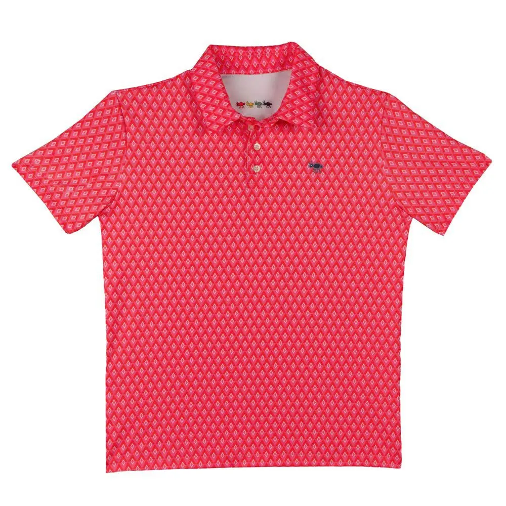 

Поло с коротким рукавом Oxy Golf Diamond Red, розовый