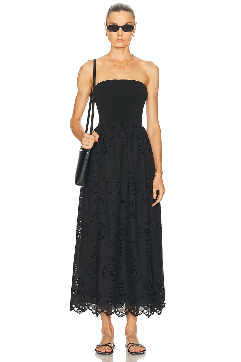 

Вязаное платье с вышивкой Matteau, Black