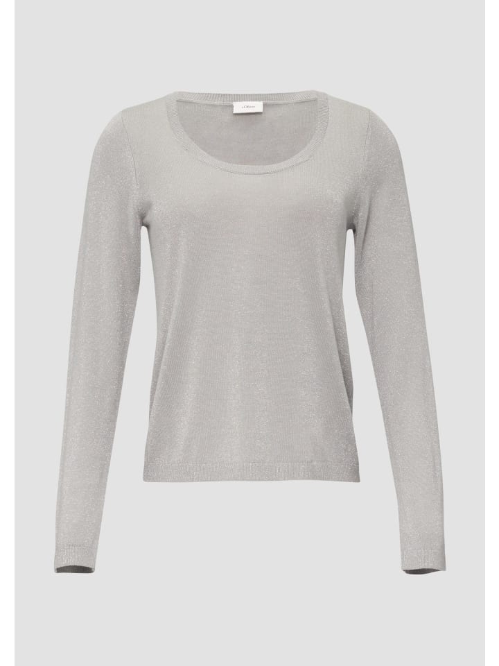 

Вязаный свитер цвета 9134_светло-серый s.Oliver