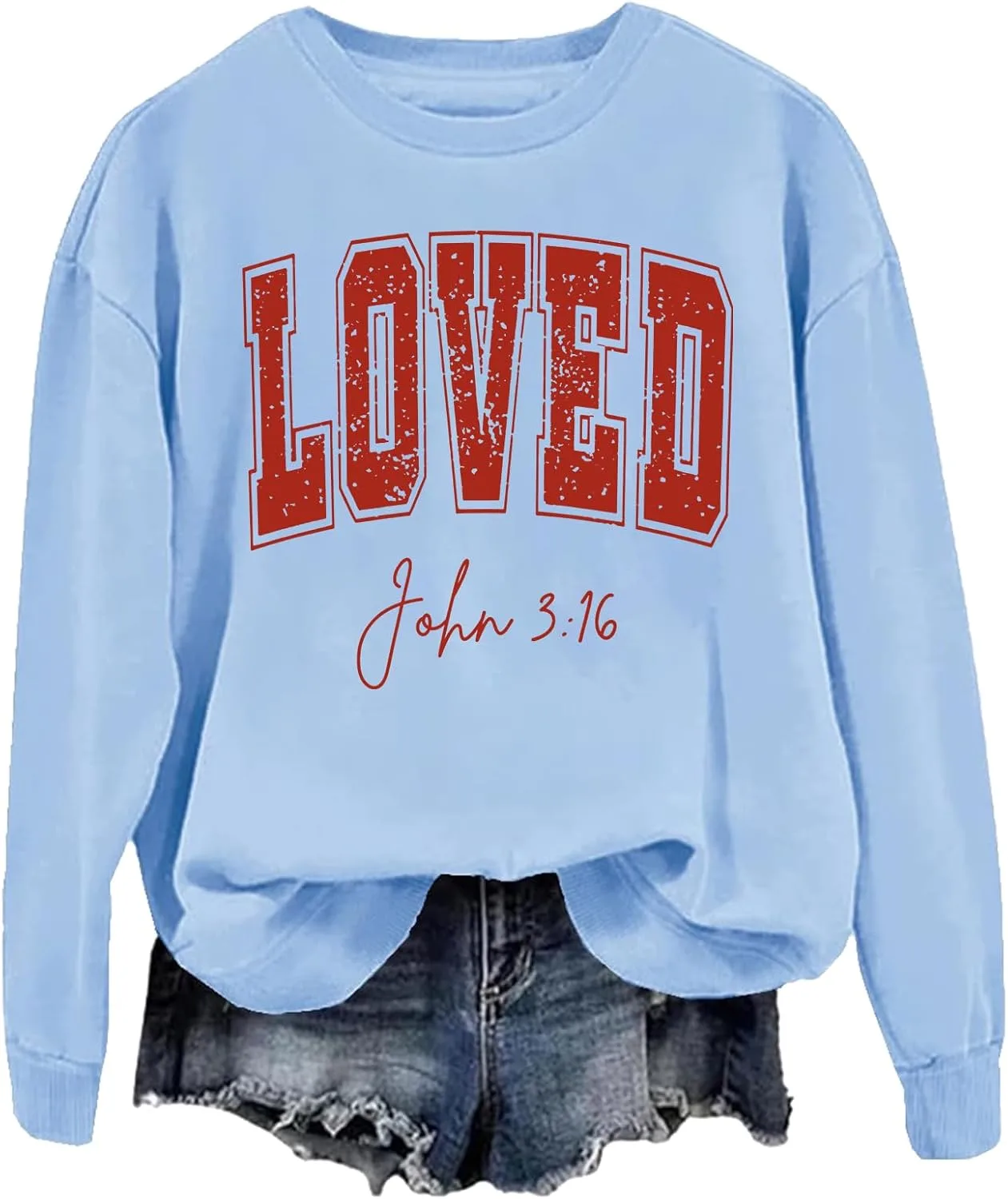 

Свитшот с принтом John 3:16