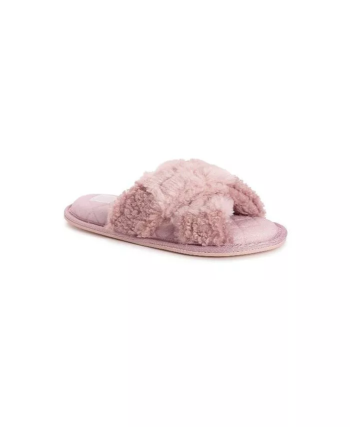 Женские тапочки Perley с перекрещивающимися ремешками MUK LUKS, фиолетовый