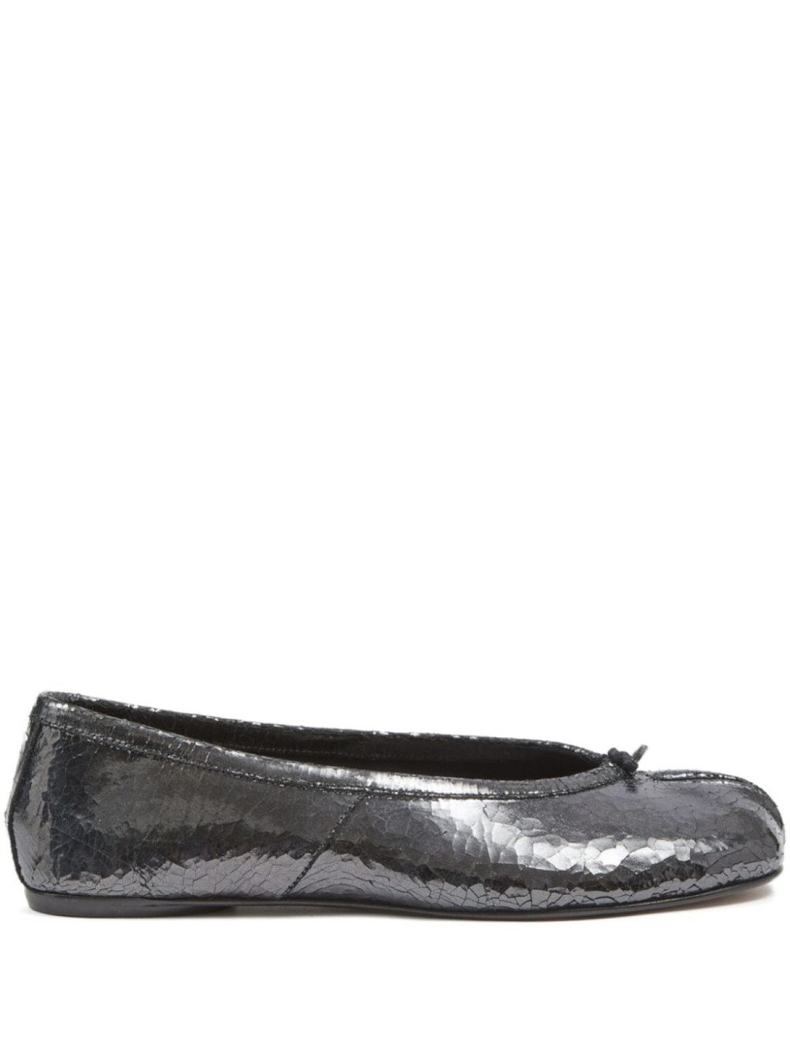 Maison Margiela туфли-балетки Tabi из кожи, черный