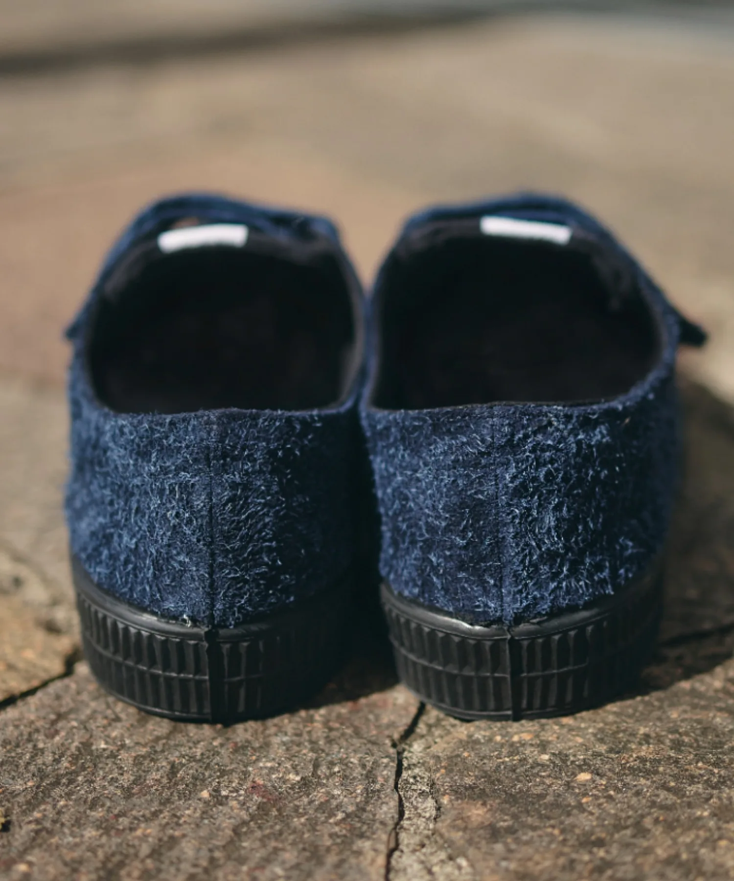 Кроссовки ручной работы из натуральной кожи STAR MASTER VELCRO HAIRY SUEDE NOVESTA синие — фото 3