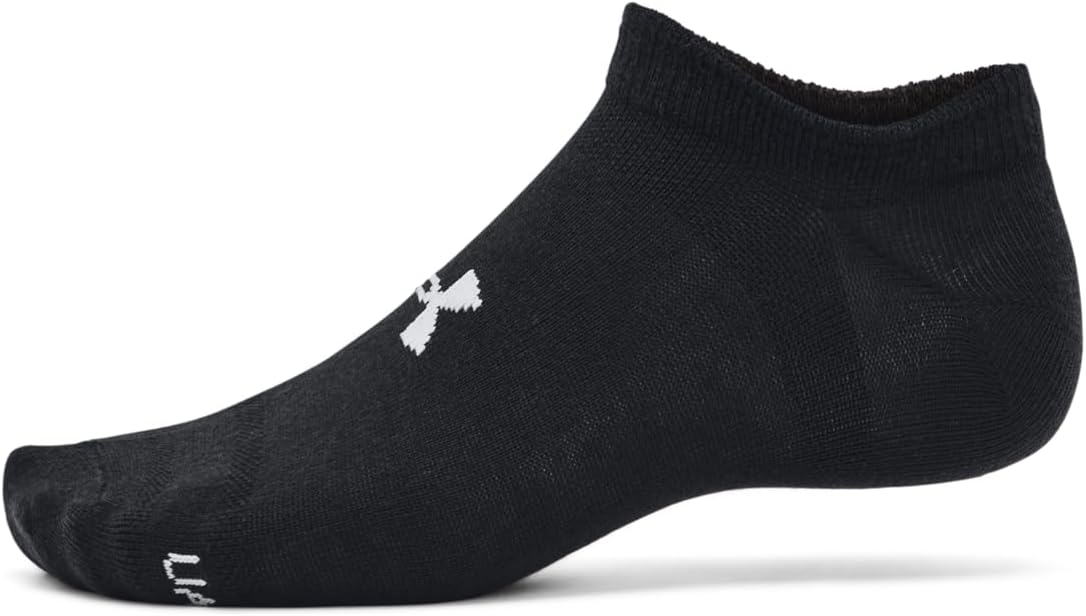 Детские носки Under Armour Essential 2.0 No Show, 6 пар, легкие, (002) Black/Black/Halo Gray — фото 2