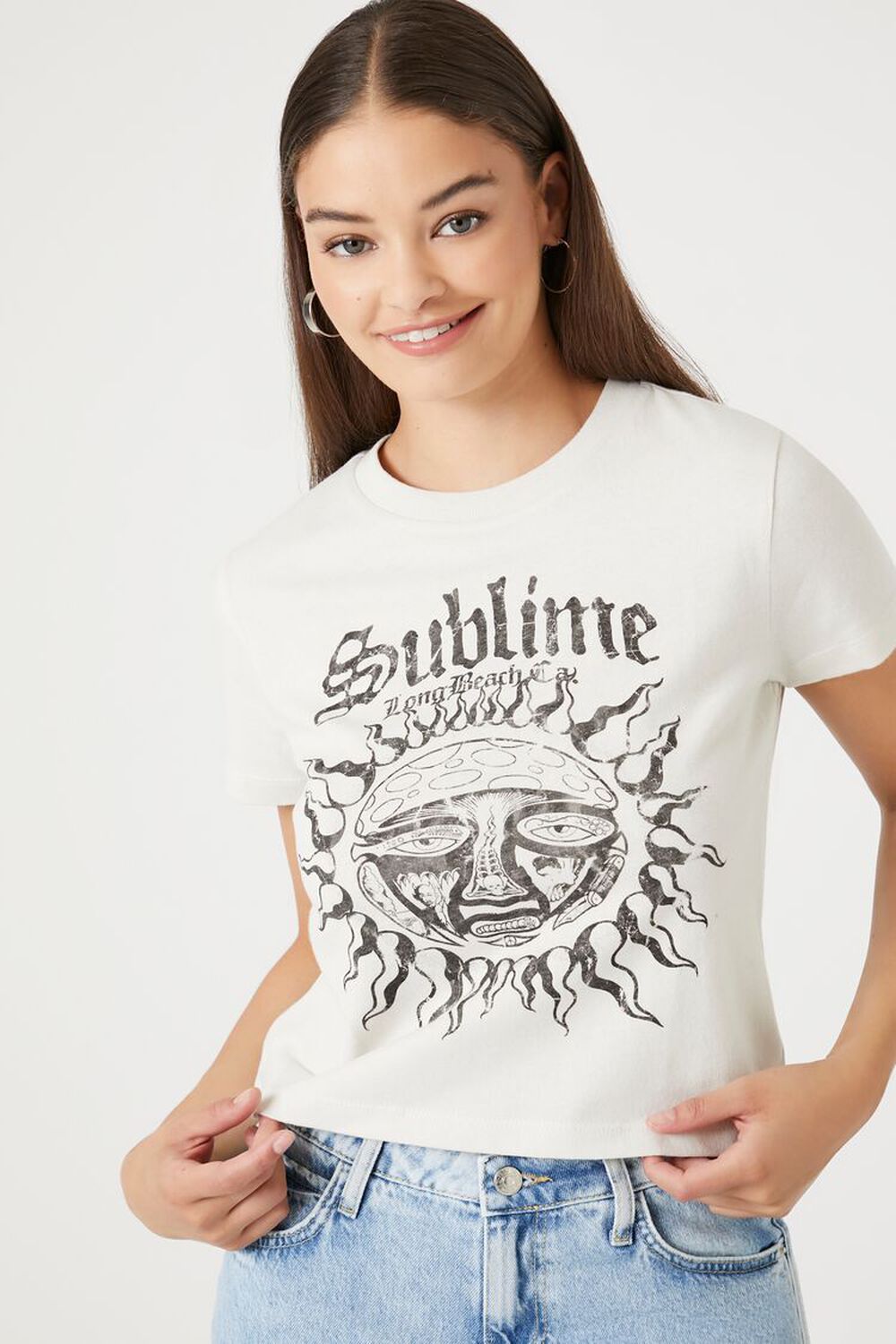 

Детская футболка Sublime Graphic Forever 21, кремовый, Бежевый, Детская футболка Sublime Graphic Forever 21, кремовый