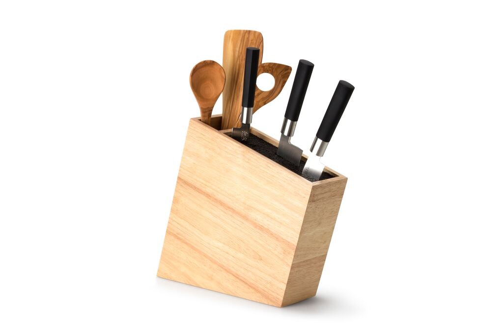 

Continenta 'Подставка для ножей с контейнером для посуды - каучуковое дерево'