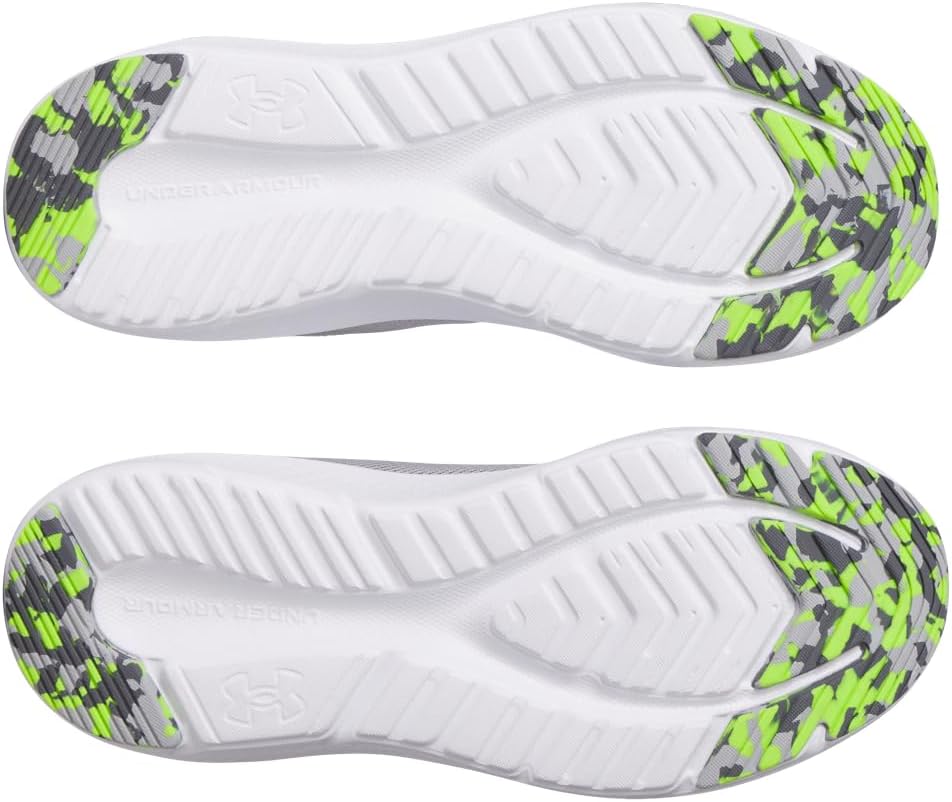 Кроссовки Under Armour Pursuit 4 для мальчиков школьного возраста, (011) Mod Gray/Castlerock/Hyper Green — фото 3