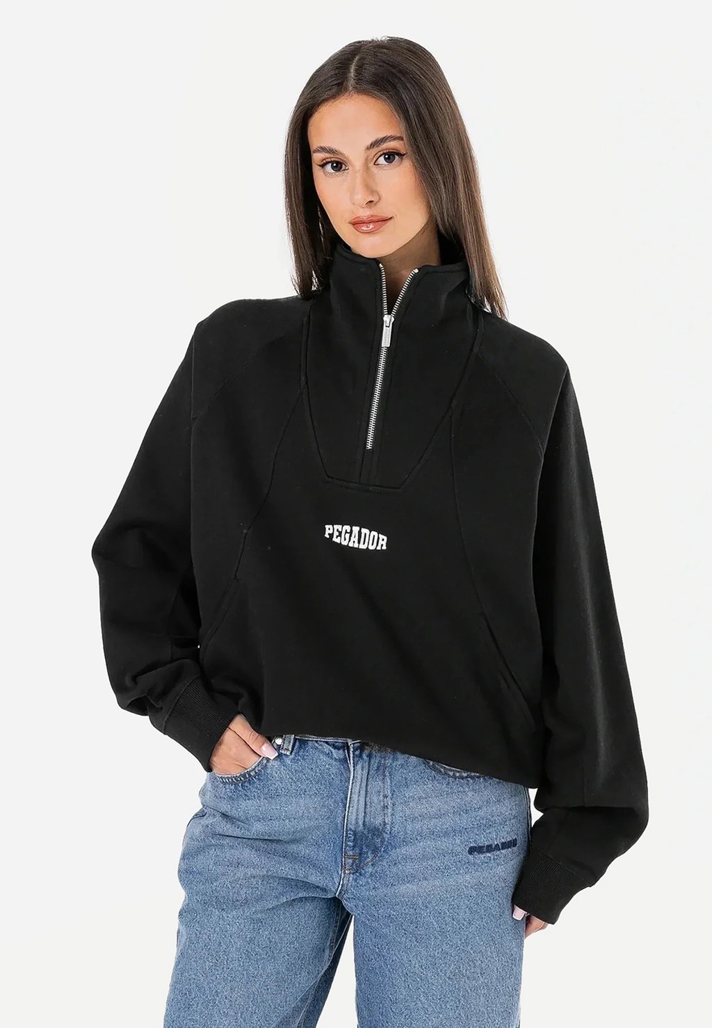 

Толстовка NORMA OVERSIZED HALFZIP Pegador, черный