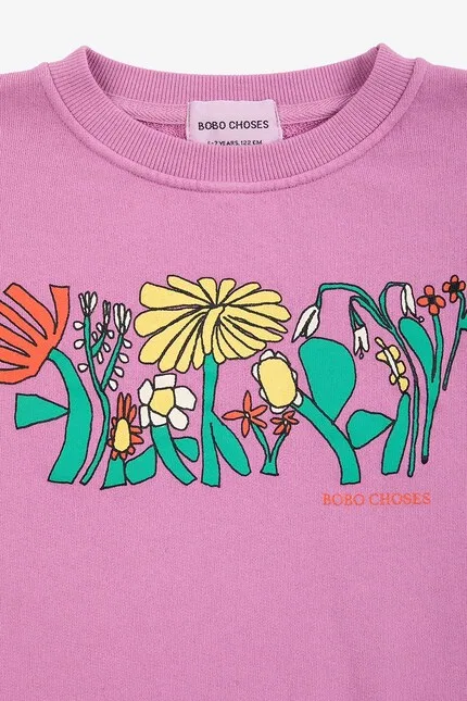 Толстовка с капюшоном Color Herbalist relaxed sweatshirt Bobo Choses, фиолетовый — фото 3