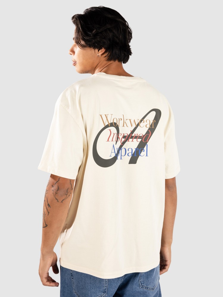 

Футболка Anerkjendt Akvillads Workwear Print T-Shirt, tofu