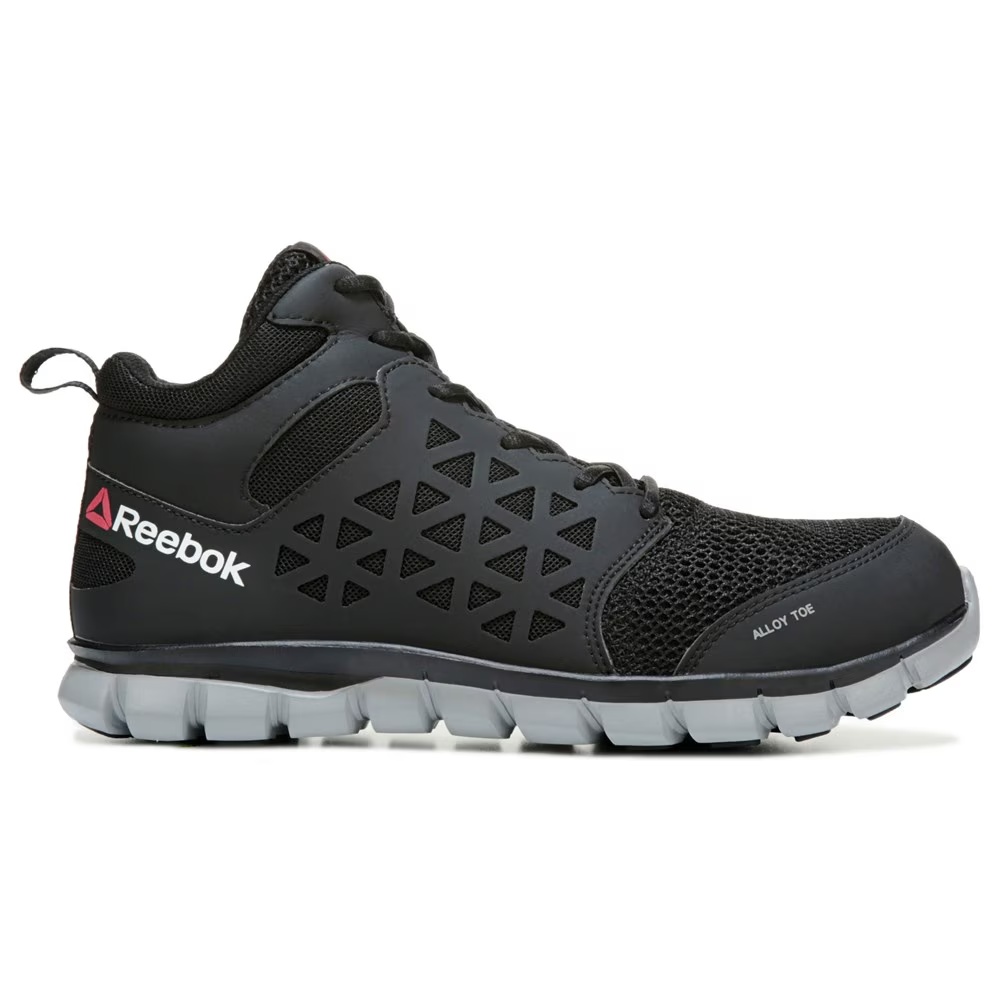 Рабочий ботинок с защитным алюминиевым носком и подушечкой Sublite Reebok Work, black mesh — фото 2