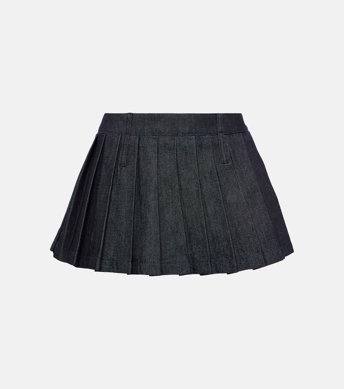 

Мини-юбка из плиссированного денима Blake The Frankie Shop, Raw Wash