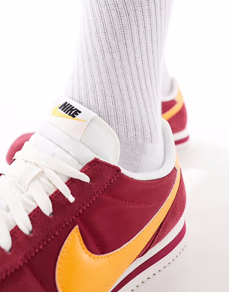 Кроссовки унисекс Nike Cortez TXT красного цвета — фото 3