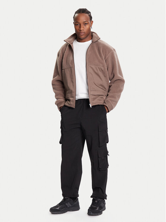 Флисовая куртка loose fit Premium Essentials JW3510 Adidas, коричневый — фото 2