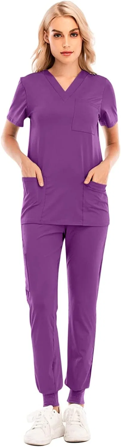 Спортивный костюм V-Neck, полиэстер, Purple