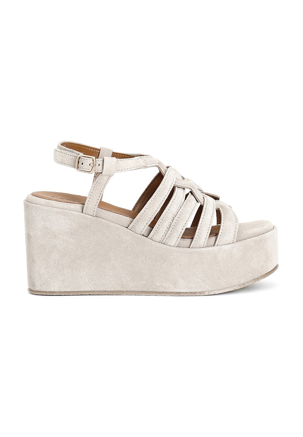 Босоножки на танкетке Platform sandals CAFèNOIR, бежевый