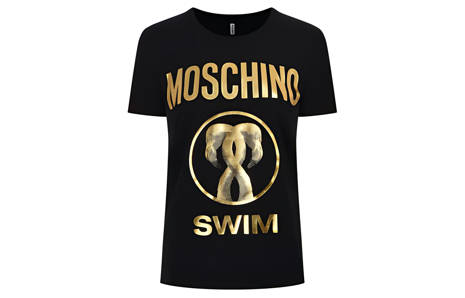 

Футболка женская черная MOSCHINO