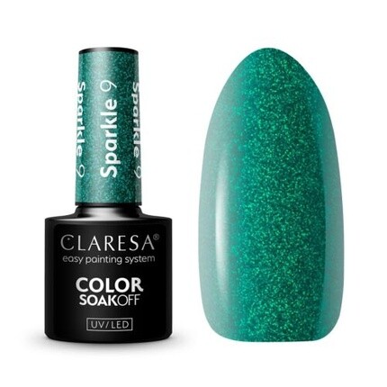 

УФ-лак для ногтей Sparkle, 5 мл — упаковка из 9 шт., Claresa