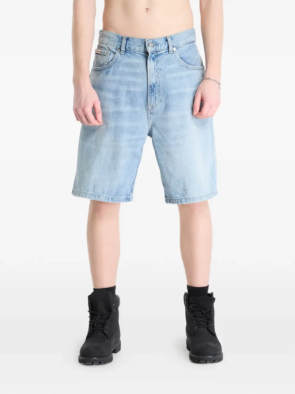Шорты с нашивкой логотипа Calvin Klein, синий