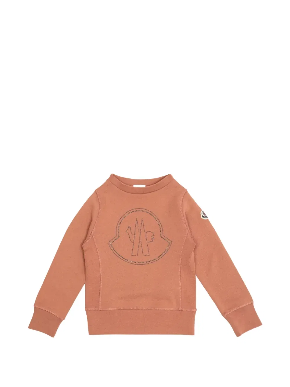 Свитшот с логотипом Moncler Enfant, розовый