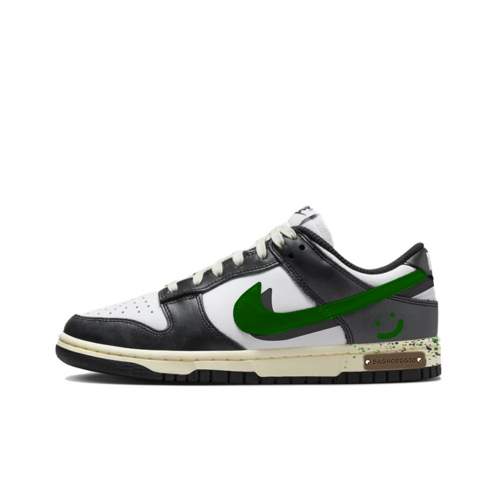 

Кроссовки Nike Dunk Skateboarding Shoes Women's Low-top Black/Green, черный/зеленый